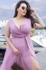 Elegancka sukienka szyfonowa maxi plus size 248-20-1
